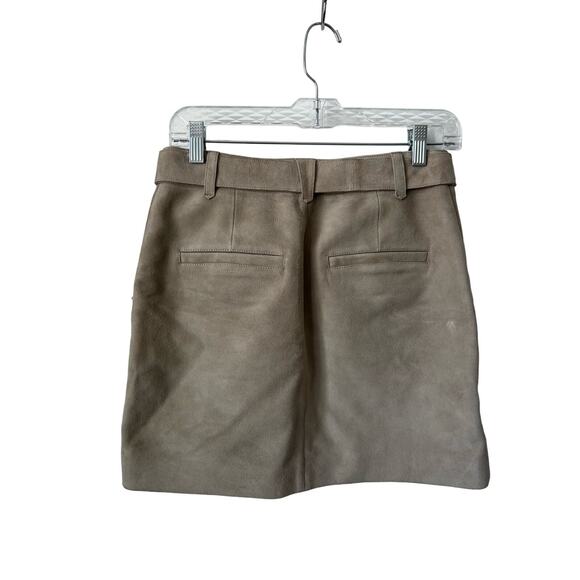 Anine Bing Zip-up Ana Mini Suede Skirt NWT size S - Picture 6 of 10